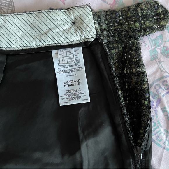 Brooks Brothers Tweed Wool Blend A-Line Skirt, Size 8 - Picture 5 of 9